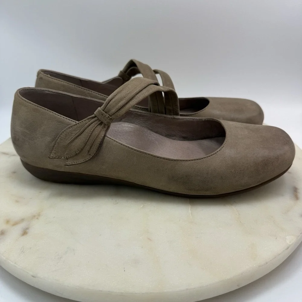 ABEO B.I.O.system 9N TALIA Brown Leather Mary Jane Built-In Orthotic Shoes